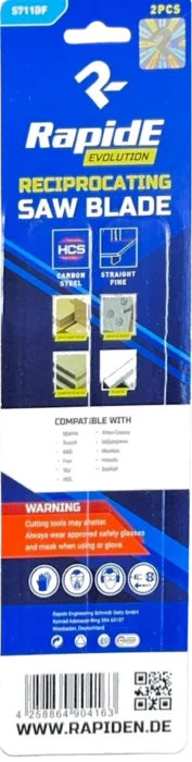 Полотно для сабельних пил RapidE S711DF (бі-метал, 150 мм, крок 4.0 мм) НФ-00003231