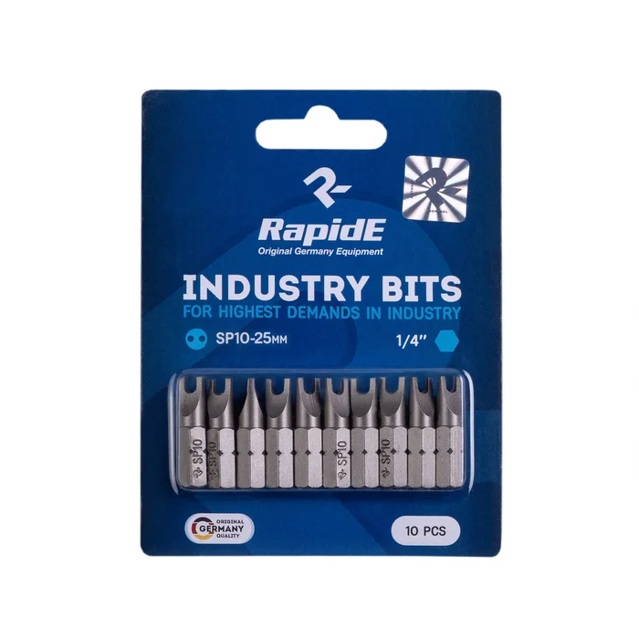 Набір біт RapidE industrial bits ACR SP10 25 мм (вилка / Spanner), 10 шт (НФ-00000373)