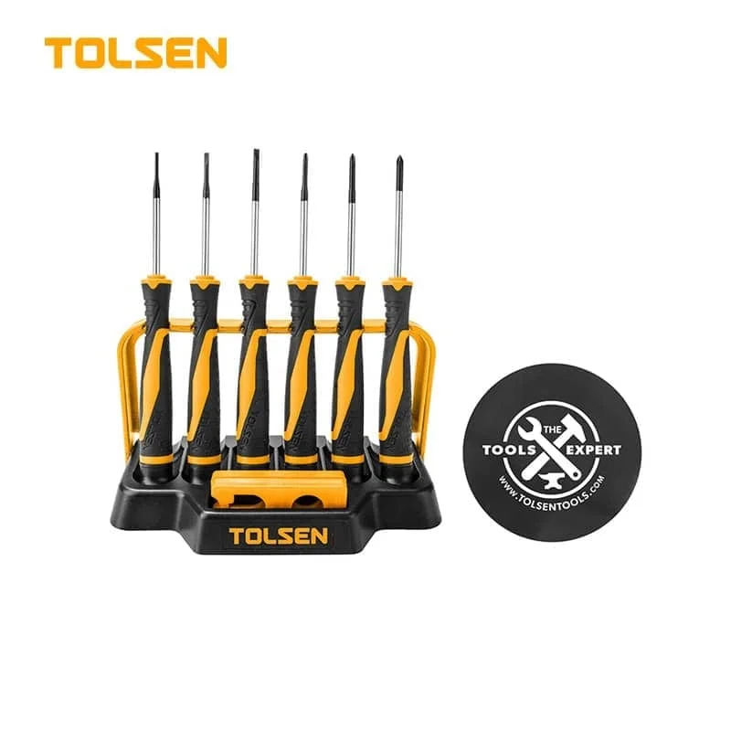 Набір викруток Tolsen для точних робіт 8 шт. SL1,5;2,0;2,5 PH000;00; 50 мм (20193)
