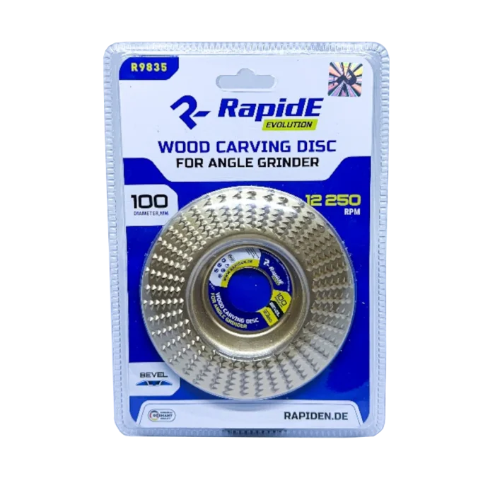 Диск шліфувальний по дереву RapidE 100 мм R9835 КОСИЙ (альфа-диск) НФ-00003860