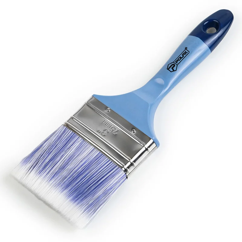Пензель флейцевий Polax Acrylic 3" професійний – штучний ворс для фарбування