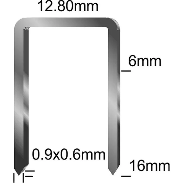 Пневмостеплер для скоб типу 90/A (6-16 мм, ширина 12.8 мм) Sigma (6713011)