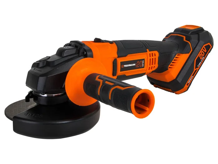 Шліфмашина кутова акумуляторна Tekhmann TAG-125/i20 kit (АКБ 4 Ач + ЗУ) 848392