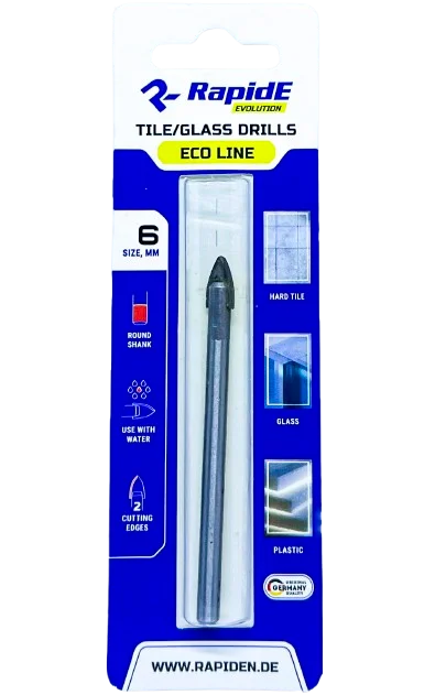 Свердло по плитці та скло RapidE ECO LINE 10 мм (НФ-00002741) Свердло по плитці та скло RapidE ECO LINE 10 мм (НФ-00002741)