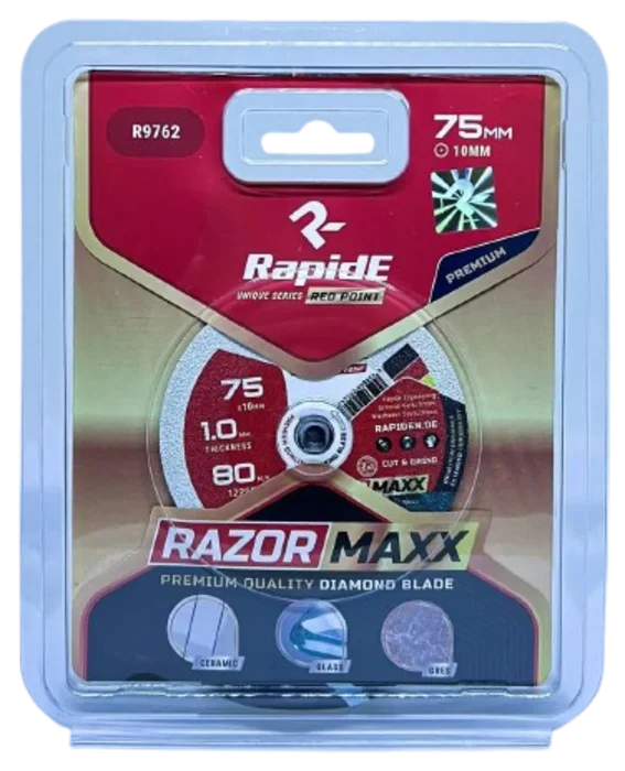 Міні-диск алмазний RapidE RAZOR MAXXX 75 мм (ультратонкий 1,0 мм, cut & grind) (НФ-00003846)
