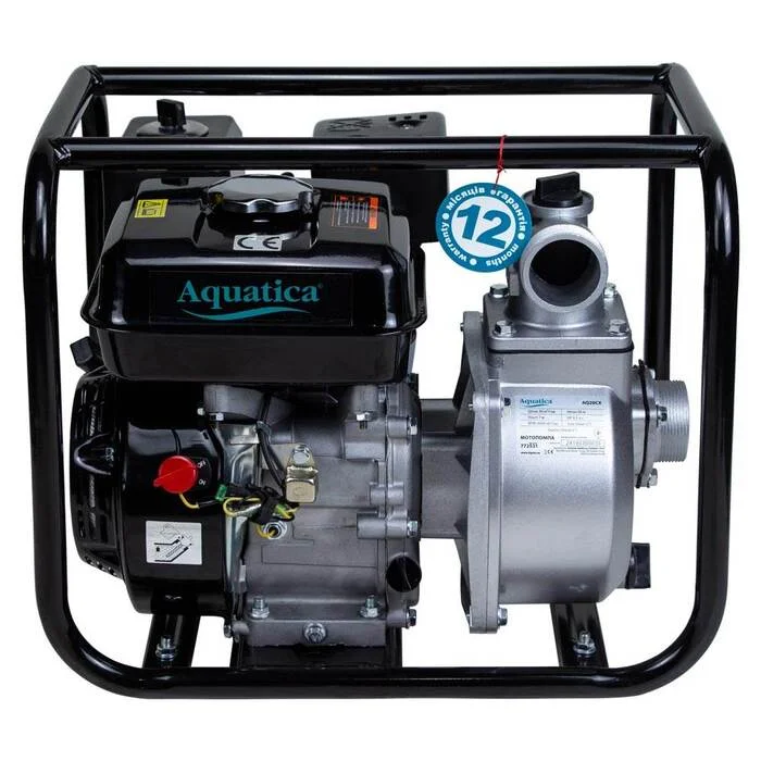 Мотопомпа бензинова Aquatica AQ20CX 7.5 к.с. Hmax 30 м Qmax 35 м³/год (4-тактна, 772531)