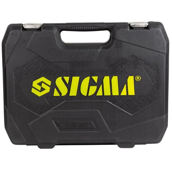 Набір насадок торцевих і біт Sigma 1/4" + 1/2" 110 шт. CrV MID у кейсі (6003771)