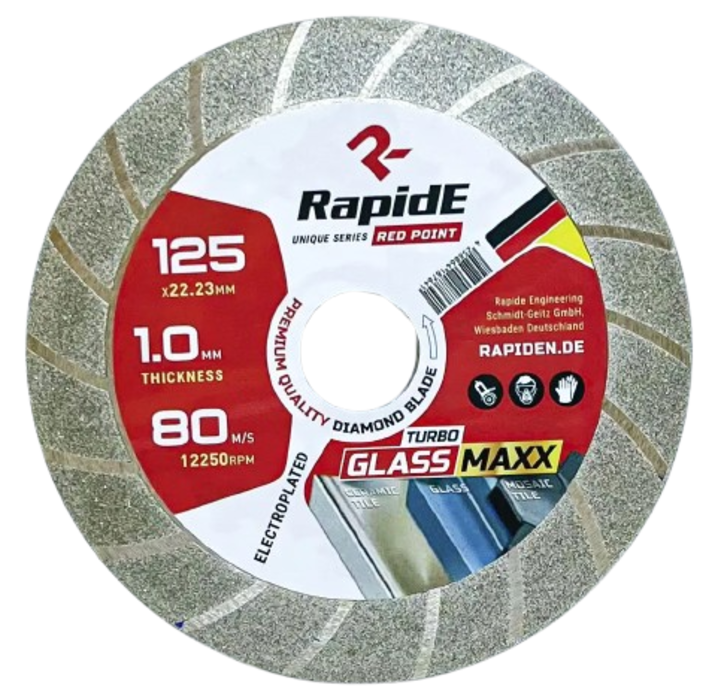 Диск алмазний RapidE TURBO GLASS MAXXX 125 мм (ультратонкий) (R9794 / НФ-00002784)