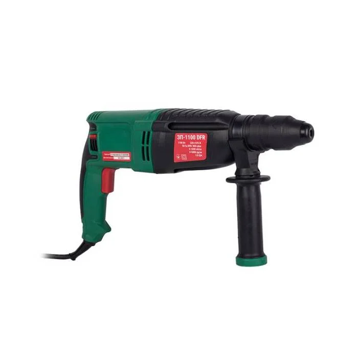 Перфоратор прямий Зеніт ЗП-1100 DFR, 1100 Вт, SDS-plus + DFR, 2,8 Дж, 5800 уд/хв, буріння 26 мм (840545)