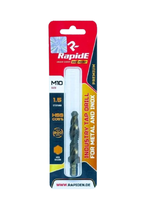 Кобальтове свердло-мітчик RapidE Red Point 10 мм (М10 х 1.5) для нарізання різьби (НФ-00003126)