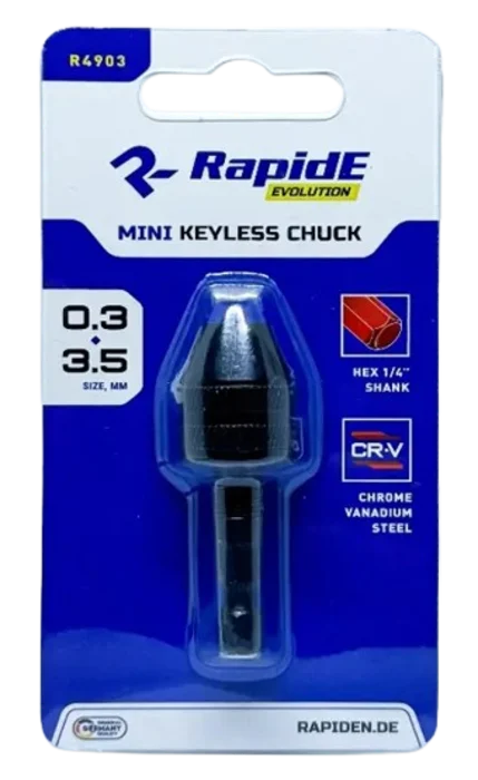 Міні-патрон RapidE R4903 0.3-3.5 мм шестигранний 1/4" до дриля та шуруповерту (НФ-00003588)