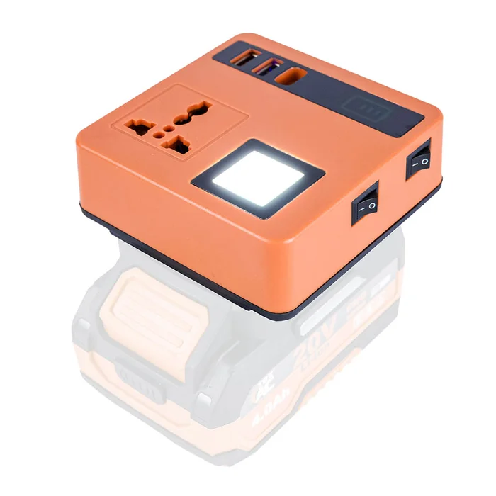 Акумуляторний інвертор напруги Tex.AC TAOE-IN300P 20 В 220 В 120 Вт USB (TAOE-IN300P)