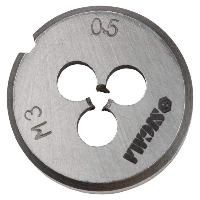 Набір плашок Sigma 8 предметів (М3–М12) для нарізання різьби (1640041)