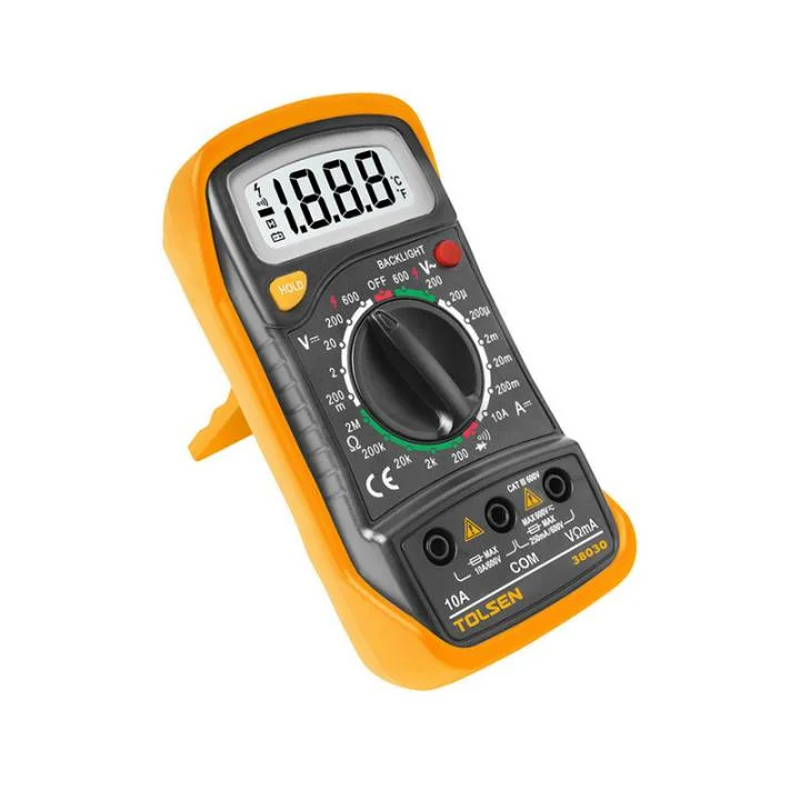 Мультиметр цифровий Tolsen 38030, 600В, 10А, LCD, розрядність 1999