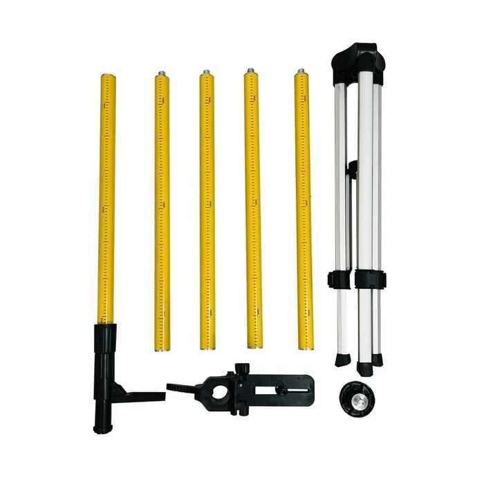 Телескопічна розпірна штанга Huepar LP36 3,7 м із триногою для лазерного рівня