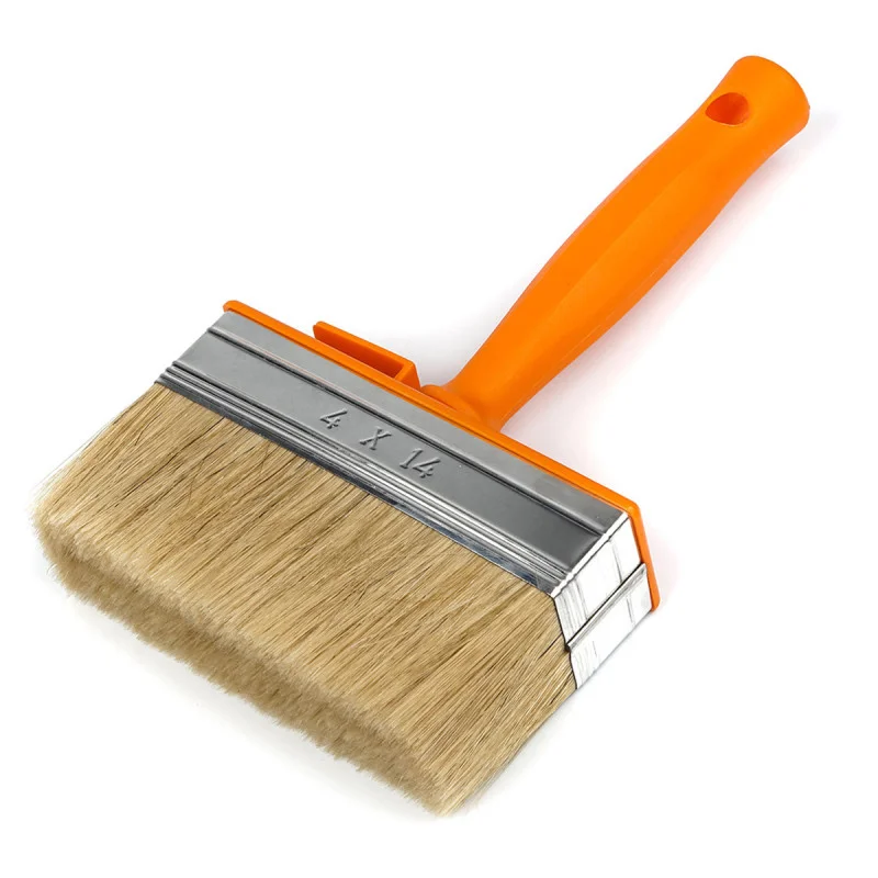 Пензель-макловиця Polax 40×140 мм, професійна, змішаний ворс, пластикова ручка (12-004)