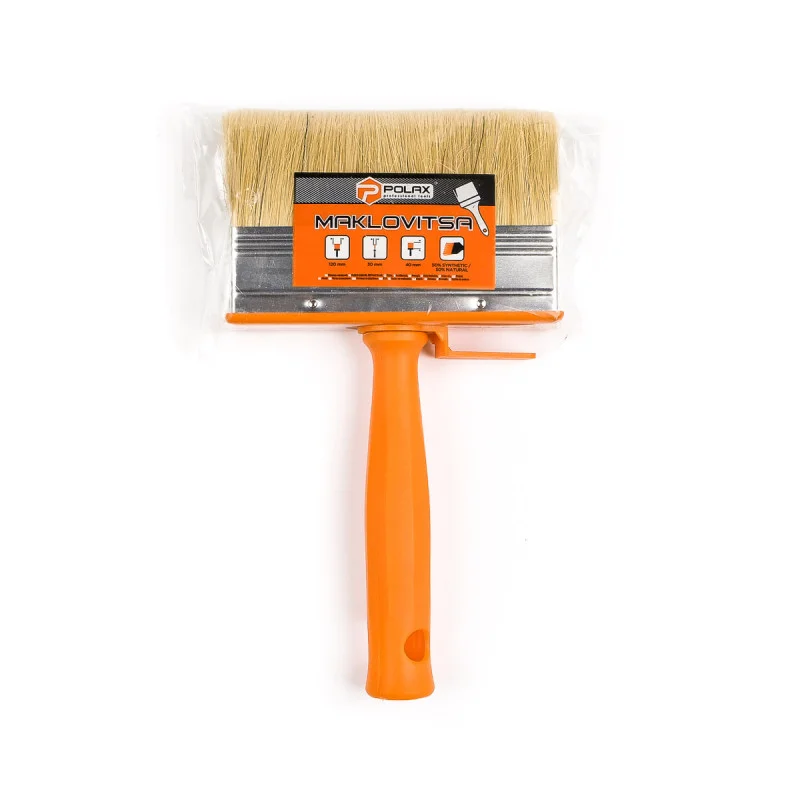 Пензель-макловиця Polax 30×100 мм, змішаний ворс, пластикова ручка (12-002)