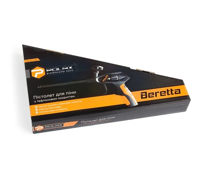 Пістолет для монтажної піни Polax Beretta Profi 26-010 з повним тефлоновим покриттям