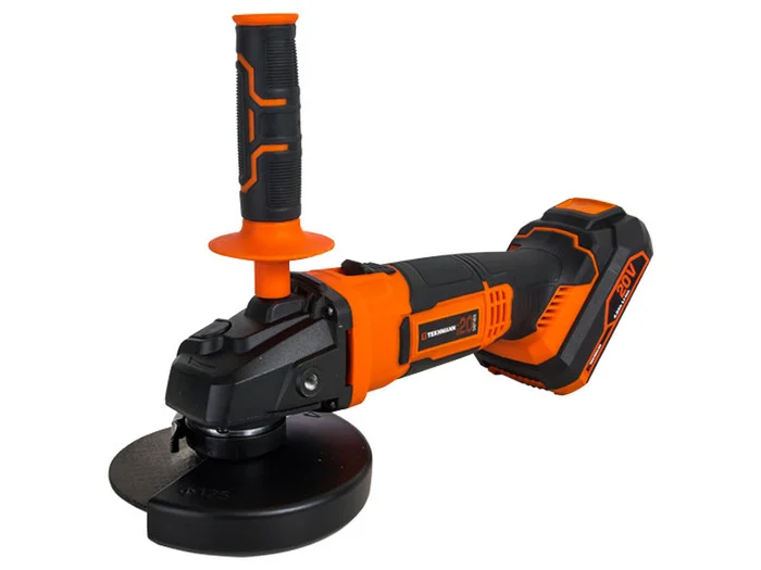 Шліфмашина кутова акумуляторна Tekhmann TAG-125/i20 kit (АКБ 4 Ач + ЗУ) 848392