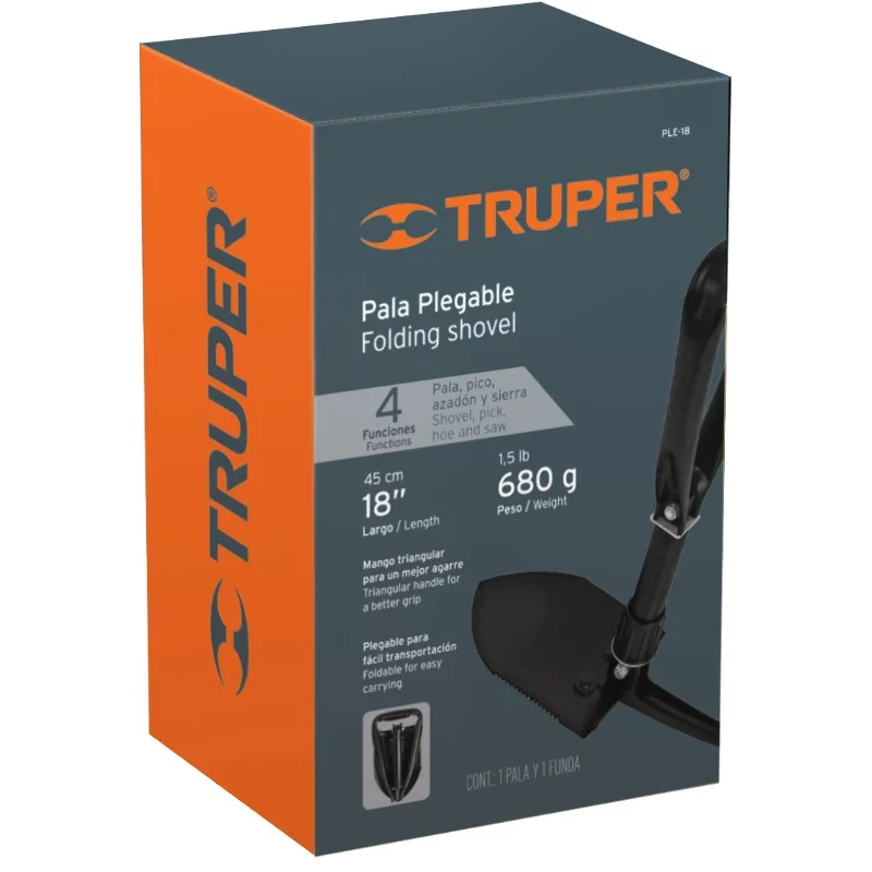 Лопата туристична мультифункціональна складна Truper PLE-18 460 мм