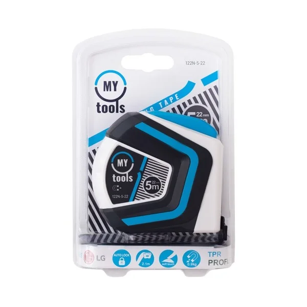 Рулетка вимірювальна MyTools Elegance 5 м х 22 мм (122N-5-22)