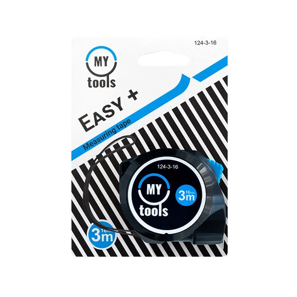 Рулетка вимірювальна MyTools Easy+ 3 м х 16 мм (124-3-16)