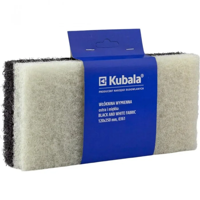 Змінне волокно (губка) чорне + біле 120 × 250 мм Kubala (0361)