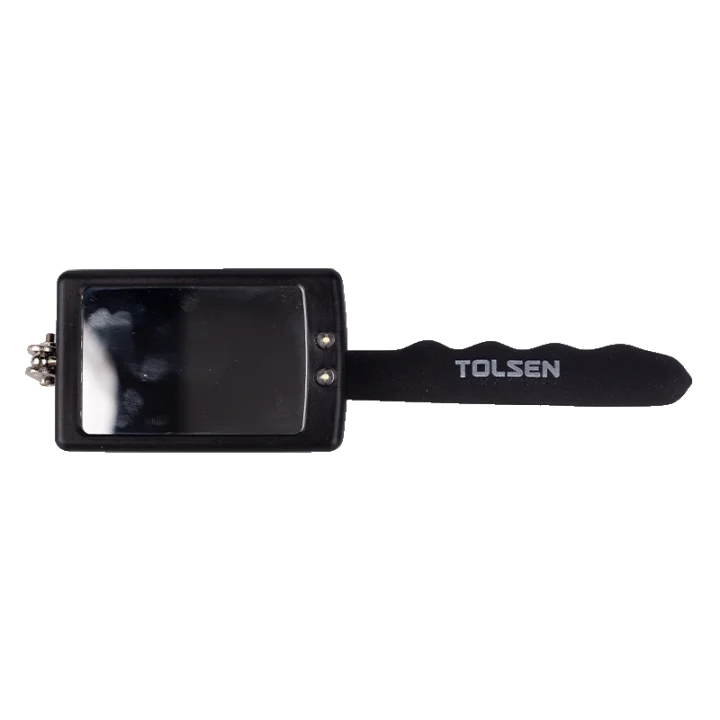 Дзеркало оглядове телескопічне Tolsen 66006 з LED-підсвіткою, 290-876 мм