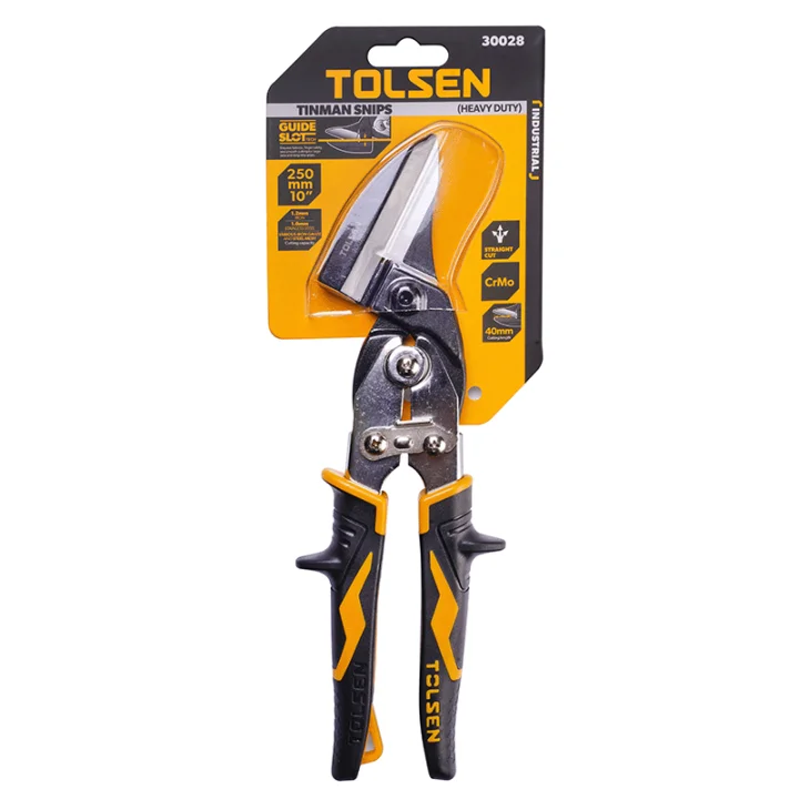 Ножиці по металу Tolsen Heavy Duty 250 мм прямі Cr-Mo промислові (30028)