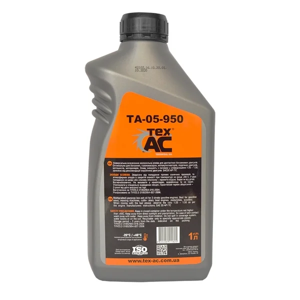 Олива для 2-тактних двигунів Tex.AC MOTO MIX 2T, 1 л (ТА-05-950)