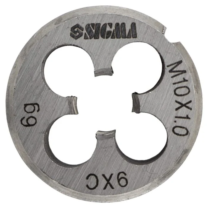 Плашка Sigma М10 х 1.0 мм для нарізання різьби (1604261)