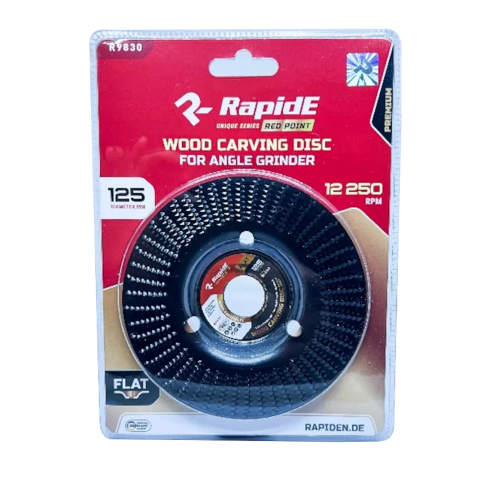 Диск шліфувальний по дереву RapidE RED POINT 125 мм R9830 ПРЯМИЙ (альфа-диск) НФ-00003851