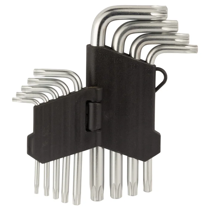 Набір ключів TORX SIGMA 9 шт T10-T50, CrV, короткі з отвором (4022211)