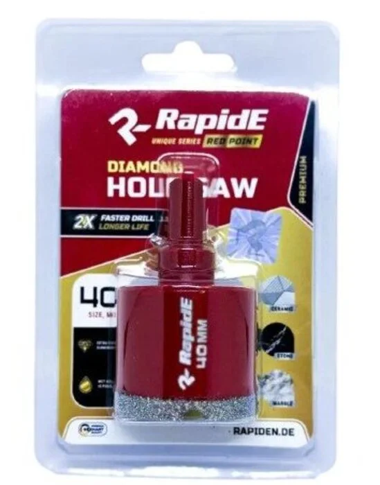 Алмазна коронка RapidE Red Point EVO 35 мм (червона) під дриль