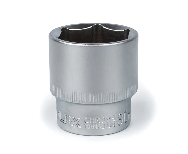 Головка торцева Polax автомобільна шестигранна 30 мм, 1/2", CrV (25-097)