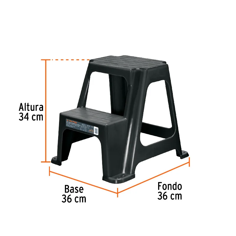 Табурет пластиковий Truper TABU-2L, 340 мм, 130 кг