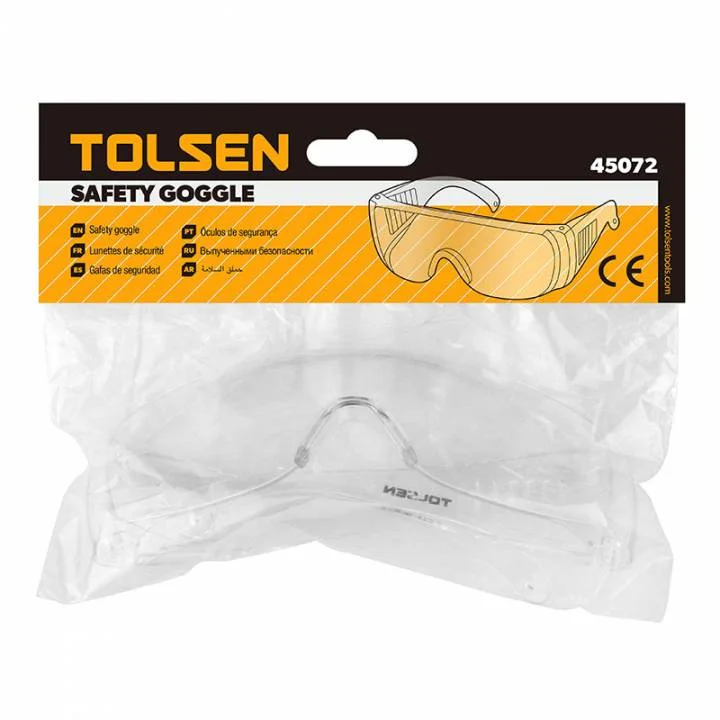 Окуляри захисні прозорі Tolsen 45072 (полікарбонатні лінзи)