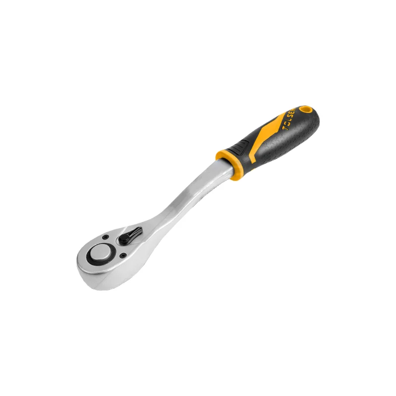 Тріскачка реверсивна з вигнутою головкою 1/2" 72T CrV "Профі" Tolsen (16120)