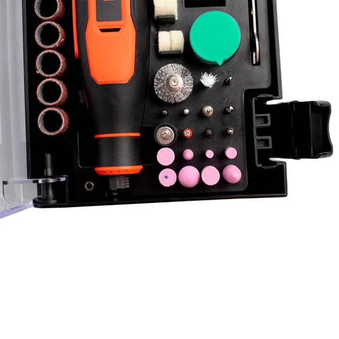 Гравер акумуляторний Tekhmann TCE-3.6/1500 KIT, 3,6 В, 1,5 А·год, до 25000 об/хв, USB, 54 насадки (873401)