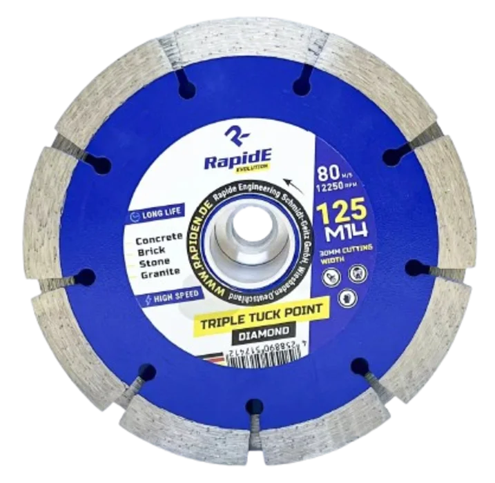 Диск алмазний RapidE TRIPLE TUCK POINT 125 мм M14 (для штроб 30 мм) (НФ-00002843)