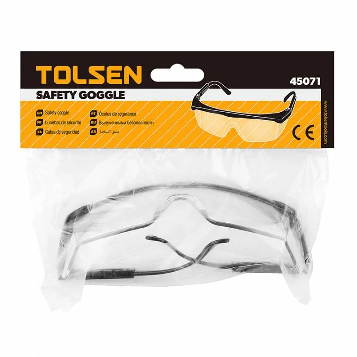 Окуляри захисні прозорі Tolsen 45071 (полікарбонатні лінзи)