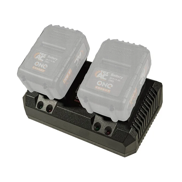 Зарядний пристрій подвійний Тех.АС TAOE-C2D (2A, для акумуляторів 20В Li-Ion)