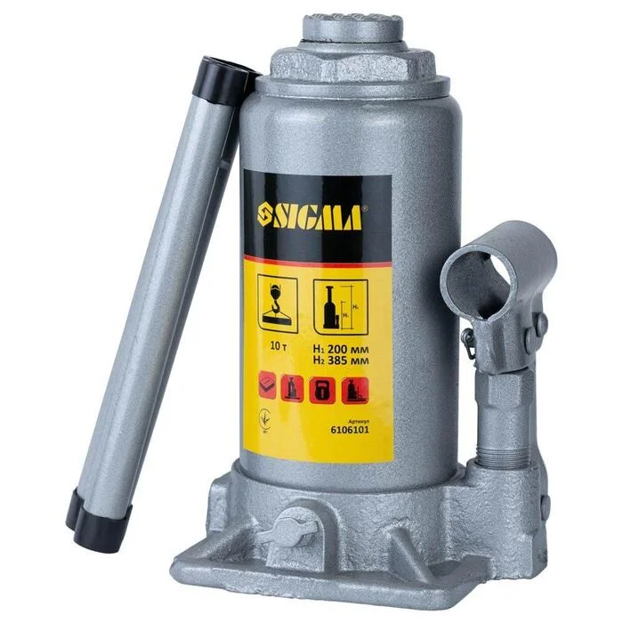 Домкрат гідравлічний пляшковий 10 тонн 200-385 мм Sigma Standard (6106101)