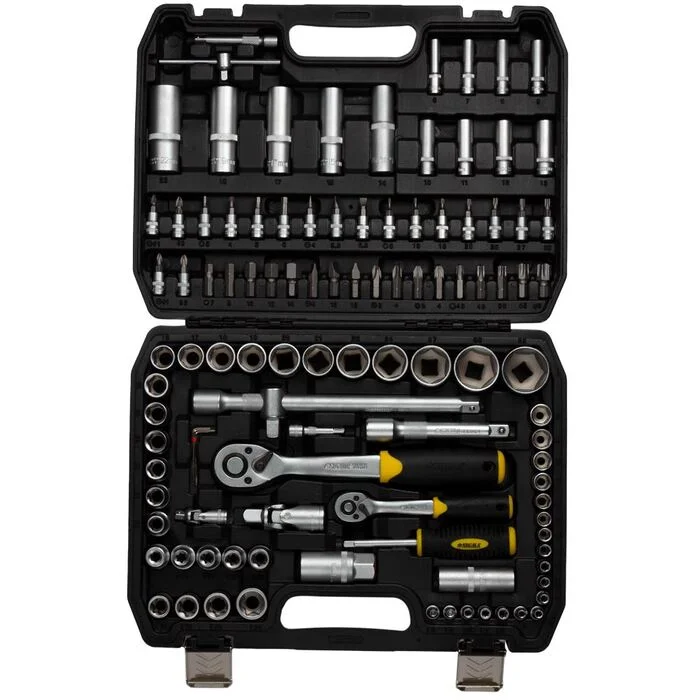 Набір насадок торцевих і біт Sigma 1/4" + 1/2" 110 шт. CrV MID у кейсі (6003771)