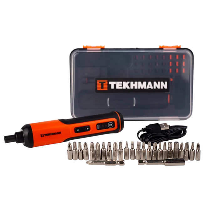 Викрутка акумуляторна Tekhmann TCS-3.6/2000 KIT, 3,6 В, 2,0 А·год, 5 Нм, USB-C (854939)