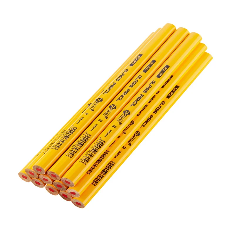 Олівець Polax для скла 180 мм R – червоний грифель для делікатної розмітки