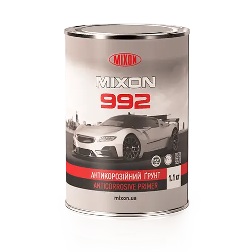 Ґрунт антикорозійний Mixon 992, 1К алкідний, сірий, 0,7 л (992-01-1)