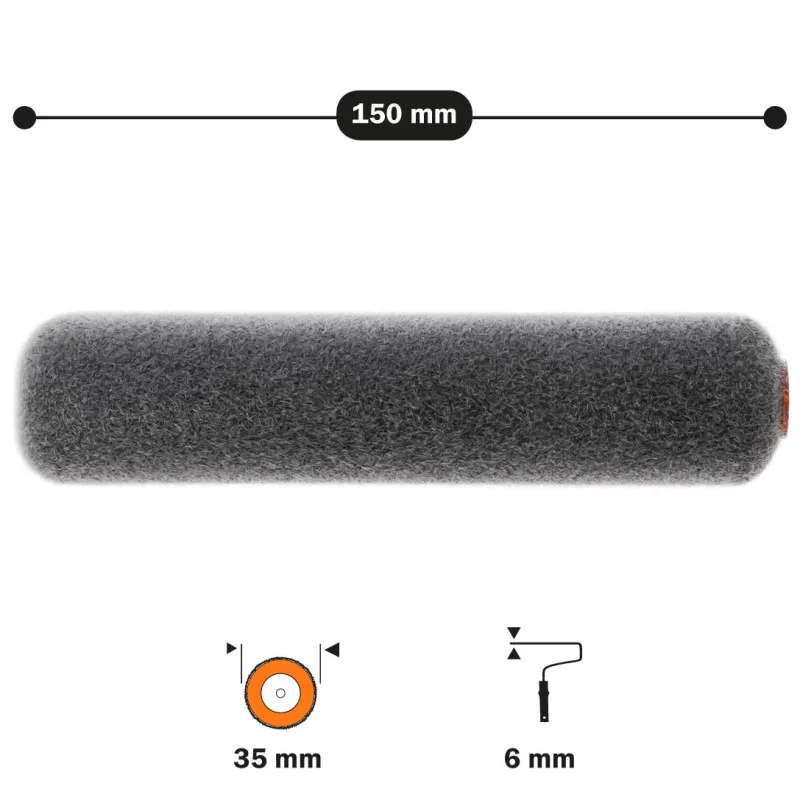 Валик Moltoflok Premium Polax 6 × 35 × 150 мм (56-010)