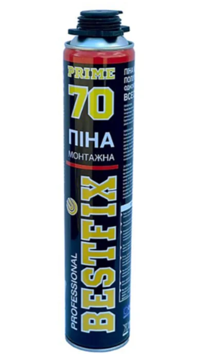 Піна монтажна професійна всесезонна 900мл (70л) BESTFIX Gun-type (05512)