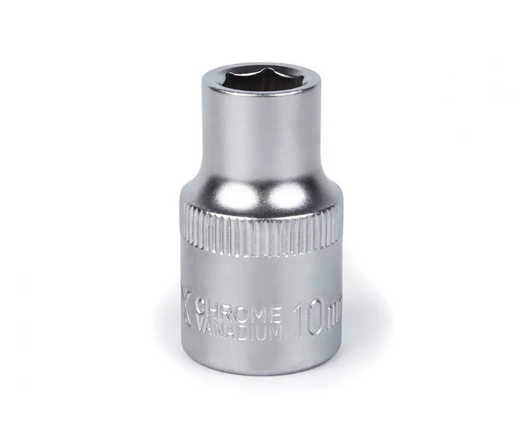 Головка торцева Polax автомобільна шестигранна 10 мм, 1/2", CrV (25-084)